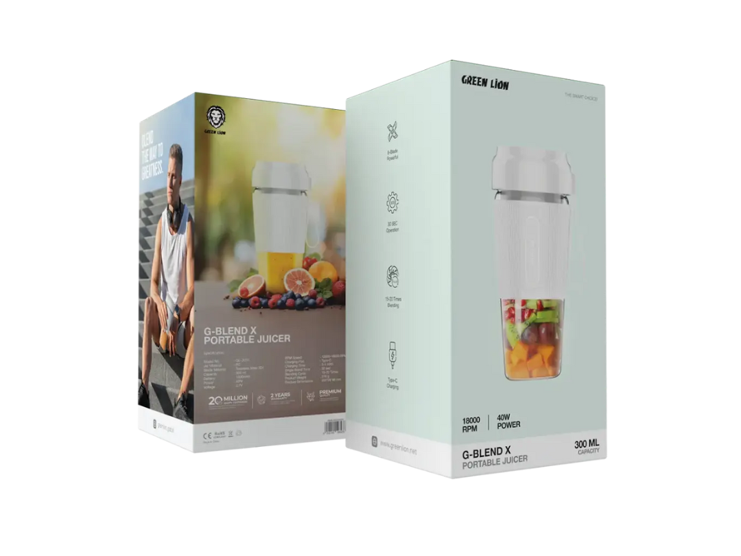 Green Lion G-Blend X Portable Juicer 0.3L 40W - White Green Lion G-Blend X Portable Juicer 0.3L 40W - White